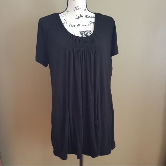 George Tops - George Women's Flare Black Tee size M